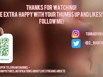 Chaturbate Adult Webcam of 2badforyou